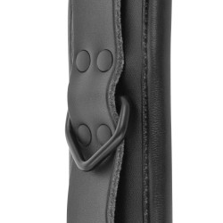 Darkness - Menottes Et Collier En Cuir Noir